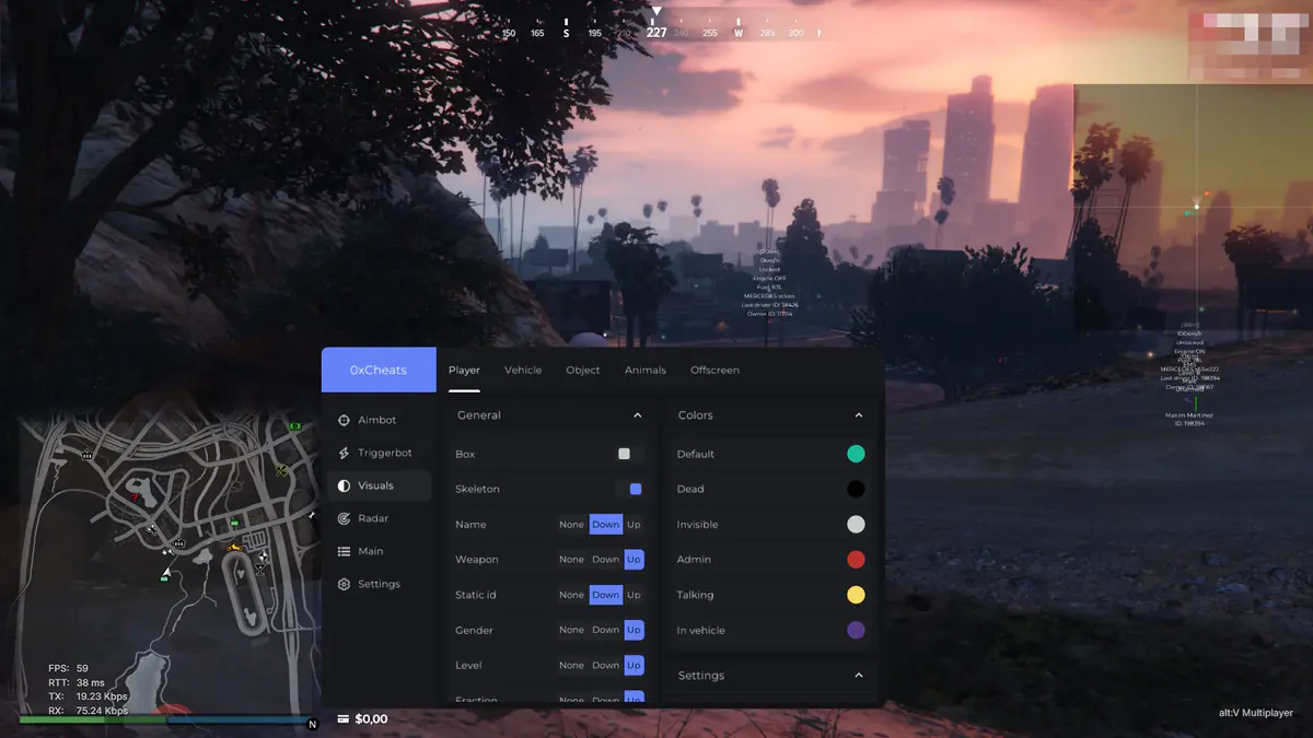 0xCheats Majestic RP — GTA 5 screenshot 4